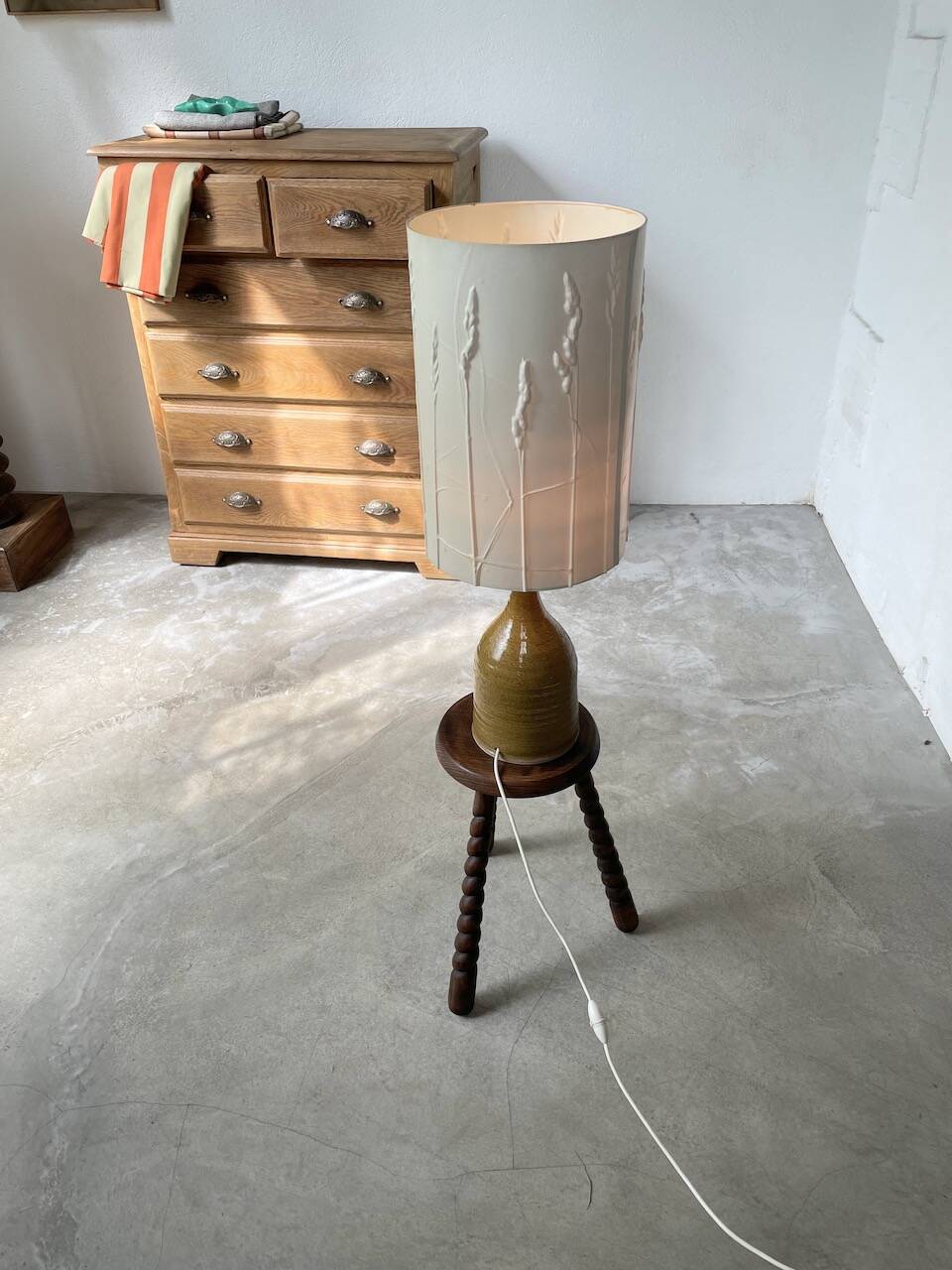 50s ceramic lamp Poteries du Marias