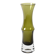 Small Olive Green Glass Vase - Tamara Aladin Riihimäen Lasi Finland 1960s