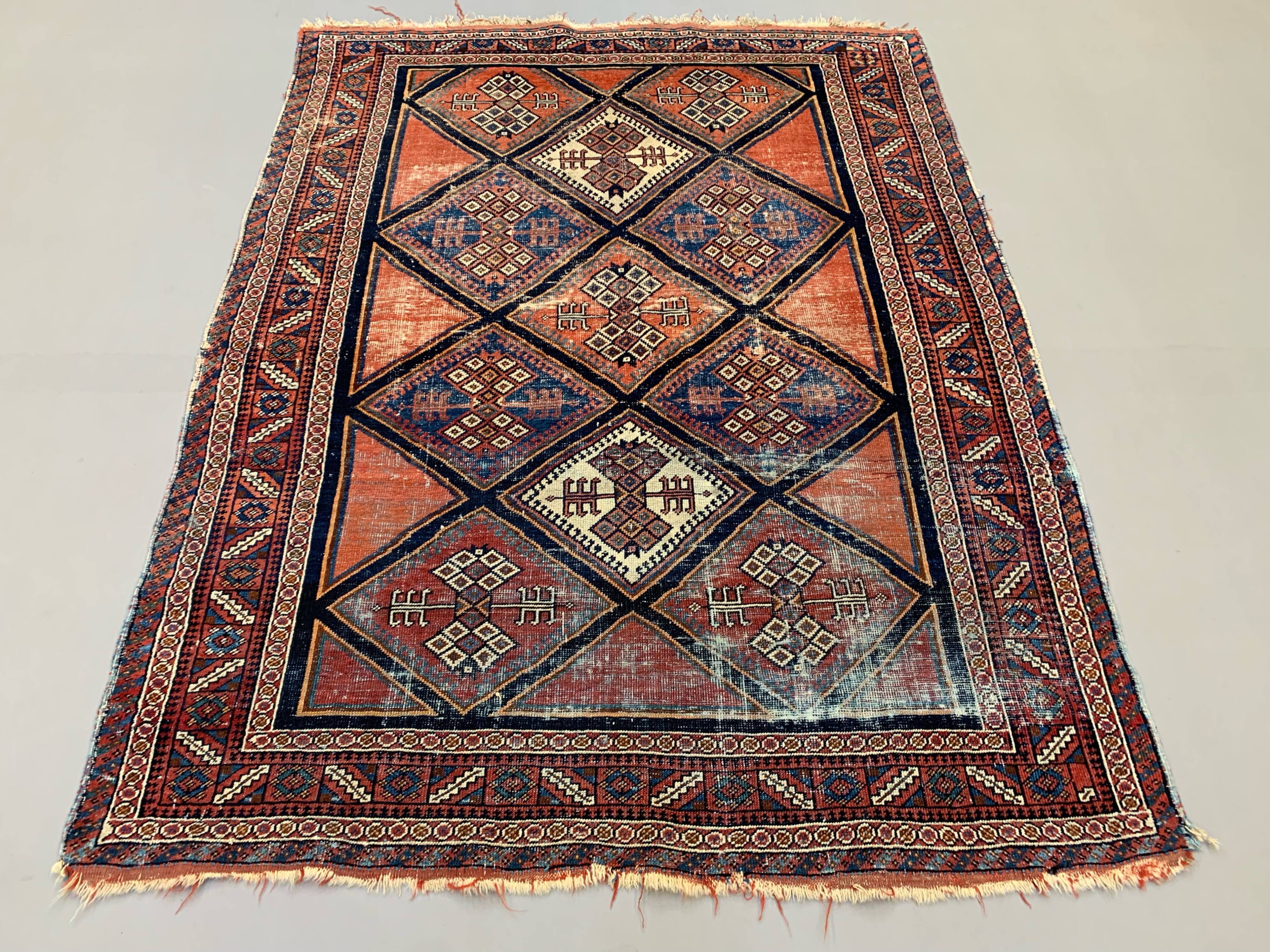 Vintage tribal rug 158x124 cm