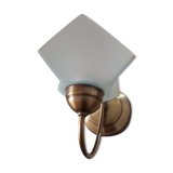 Glass corolla wall light