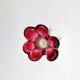 Murano Sommerso Vase Sculpture "Chambord" – Ruby Red & Champagne
