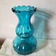 Vase coloquinte bleu turquoise