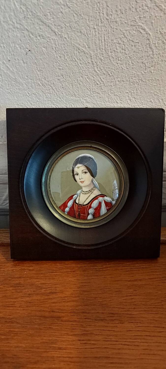 Portrait miniature after Leonardo da Vinci