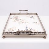 Plateau de service en porcelaine France années 1920