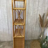 Vintage rattan floor