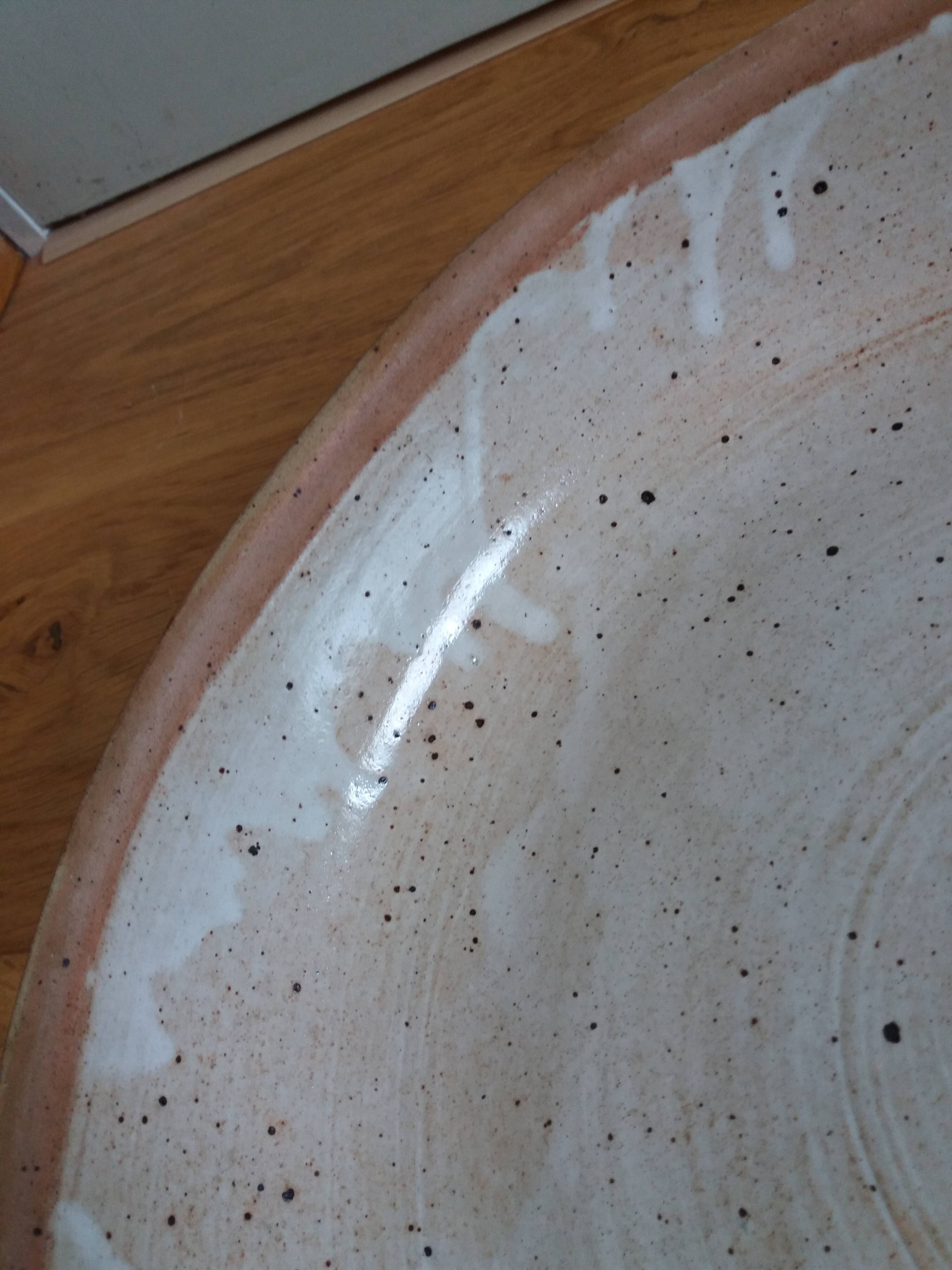 Deep dish stoneware salad bowl 31 cm