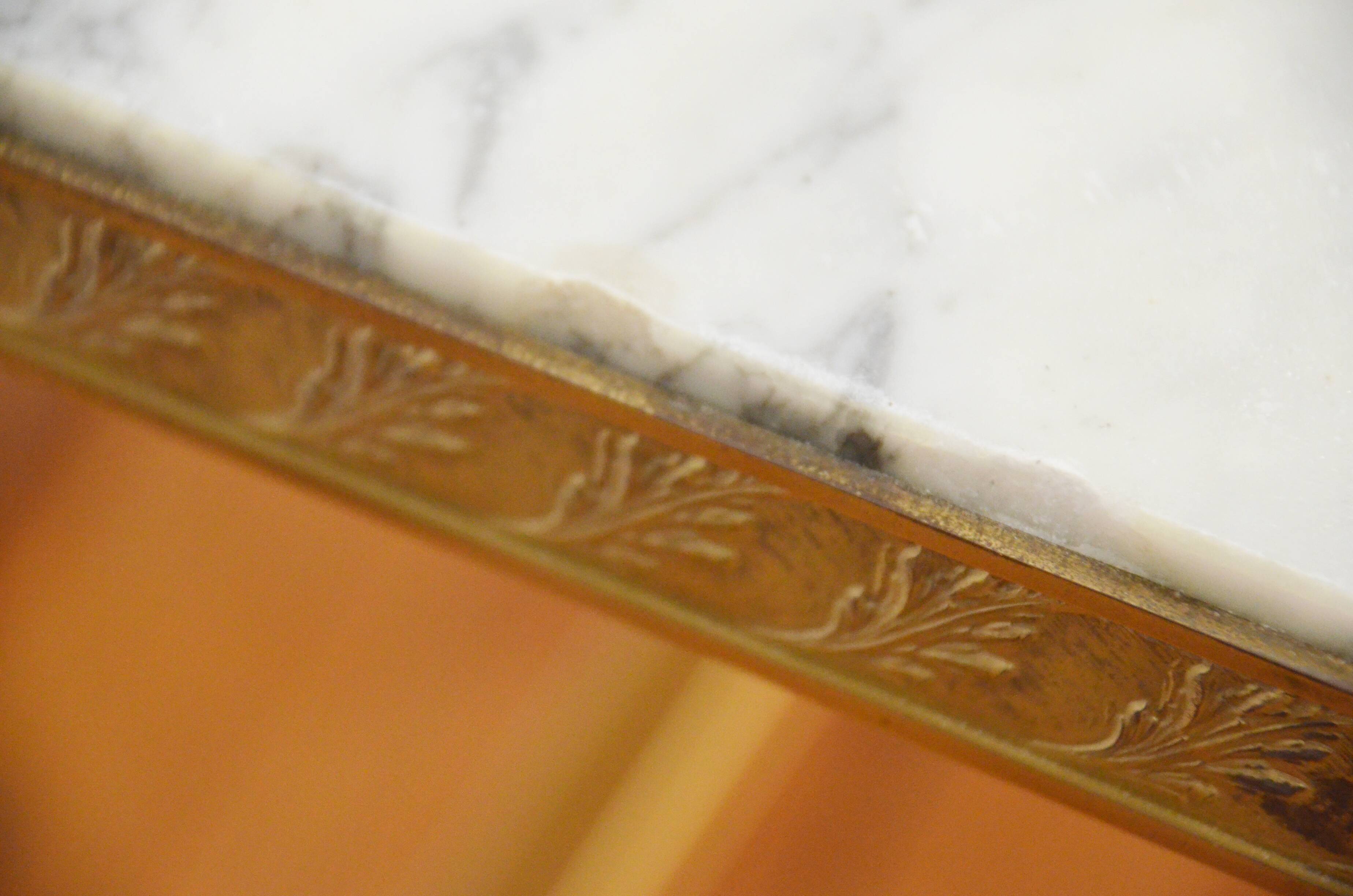 White marble coffee table vintage 60s