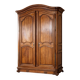 18th-century solid walnut wardrobe – original key – superb patina