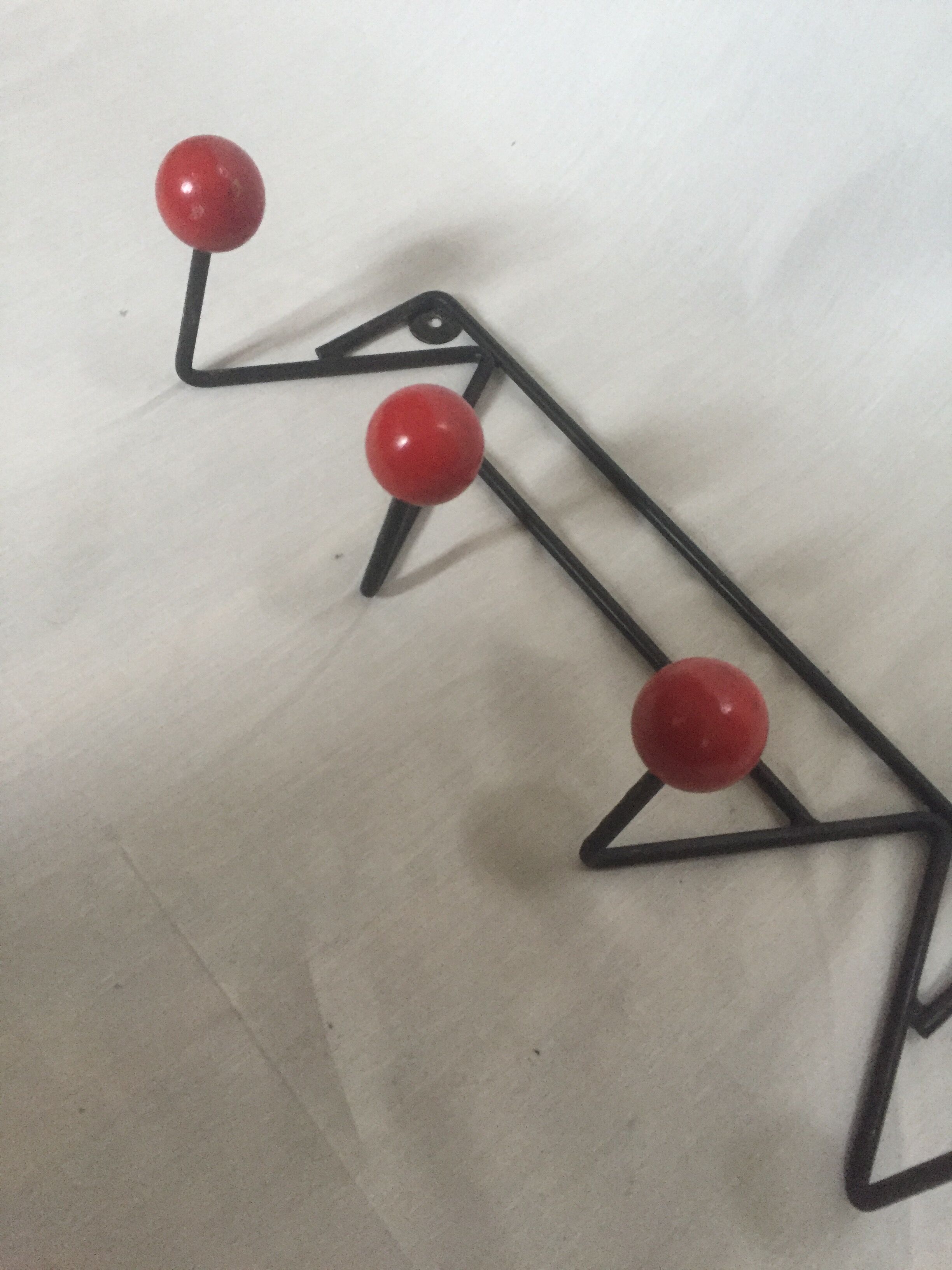 Coat rack red ball