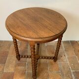 Turned wood table