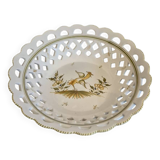 Moustiers earthenware fruit bowl