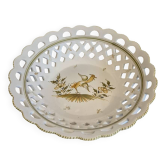 Moustiers earthenware fruit bowl