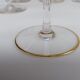 12 Champagne glasses in Baccarat crystal, circa 1870-1880.