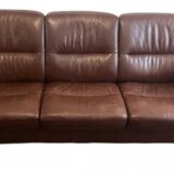 Vintage modular leather sofa