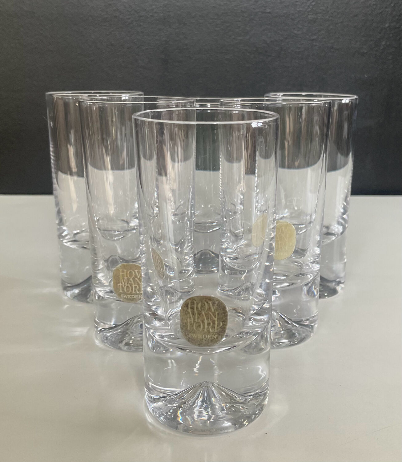 Set of 6 vintage Swedish aperitif glasses