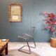 Metal wired chair
