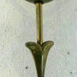 Empire-style chandelier has double patina