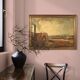 Italian seascape painting oil on canvas