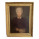 Large old portrait oil on canvas framed