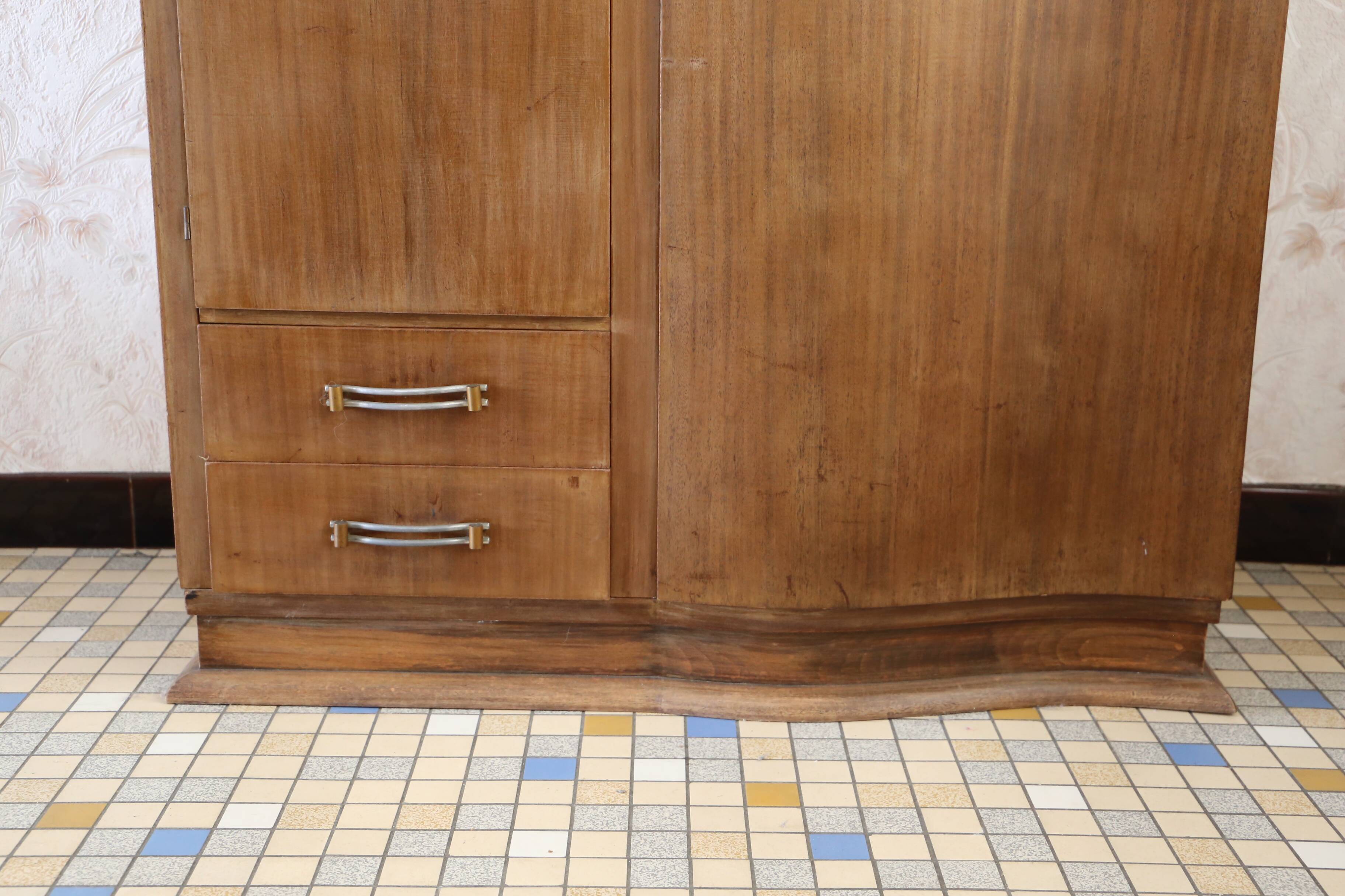 asymmetrical art deco wardrobe