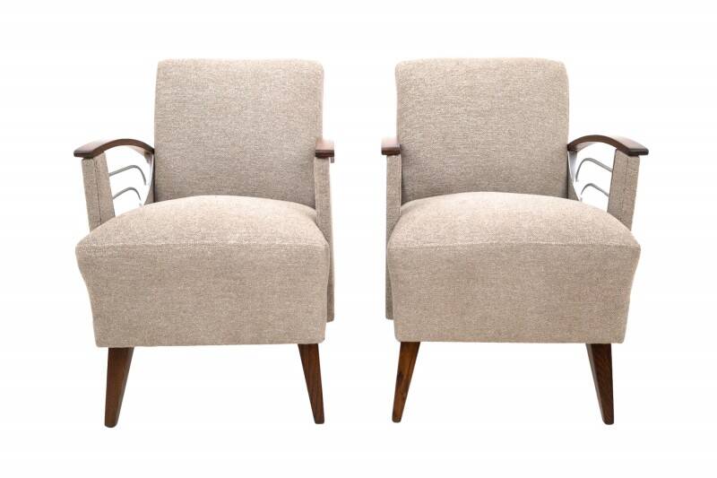 Pair of vintage armchairs, Czech Republic, 1960s