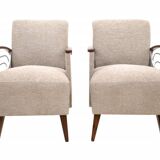 Pair of vintage armchairs, Czech Republic, 1960s
