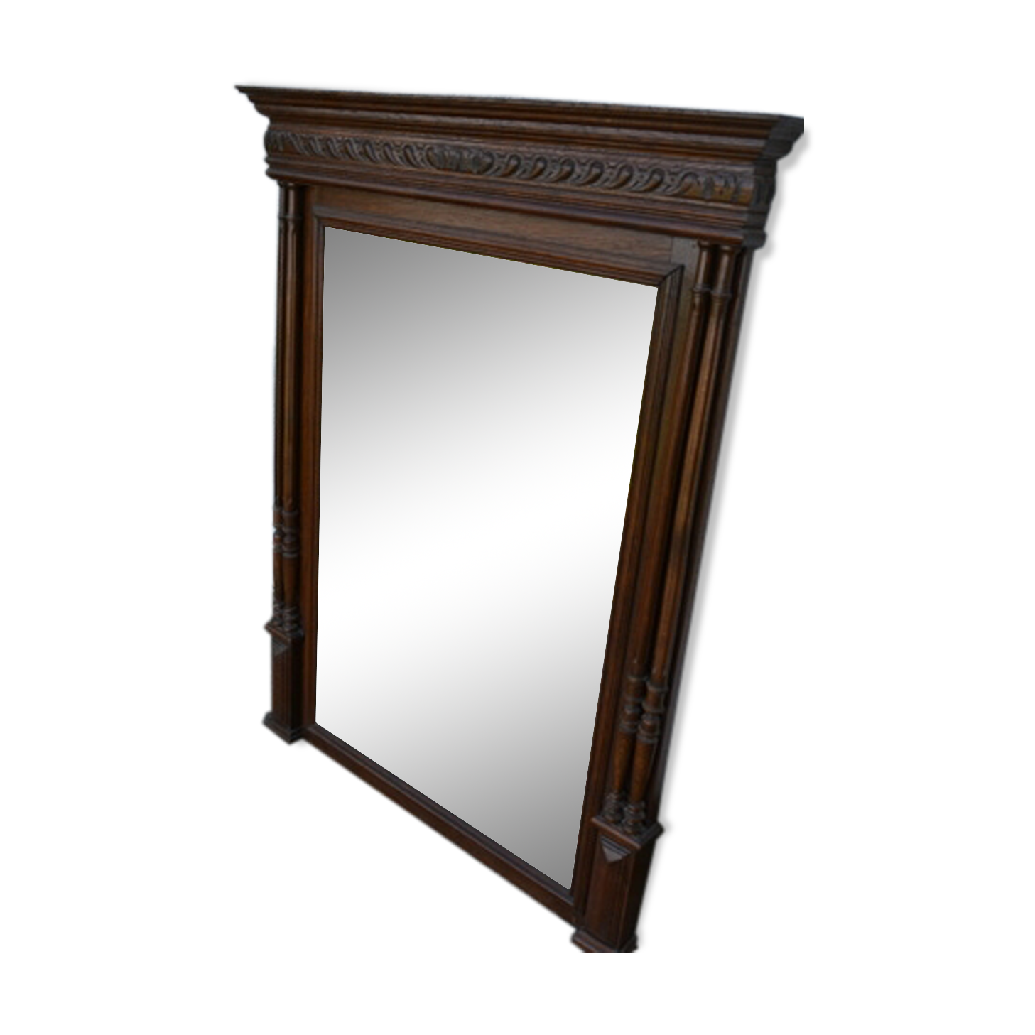 Fireplace mirror, trumeau, Henri II - 88x115cm