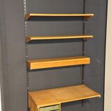 Vintage bookcase | Desk | With lighting | Kai Kristiansen | Wall shelves | Oak