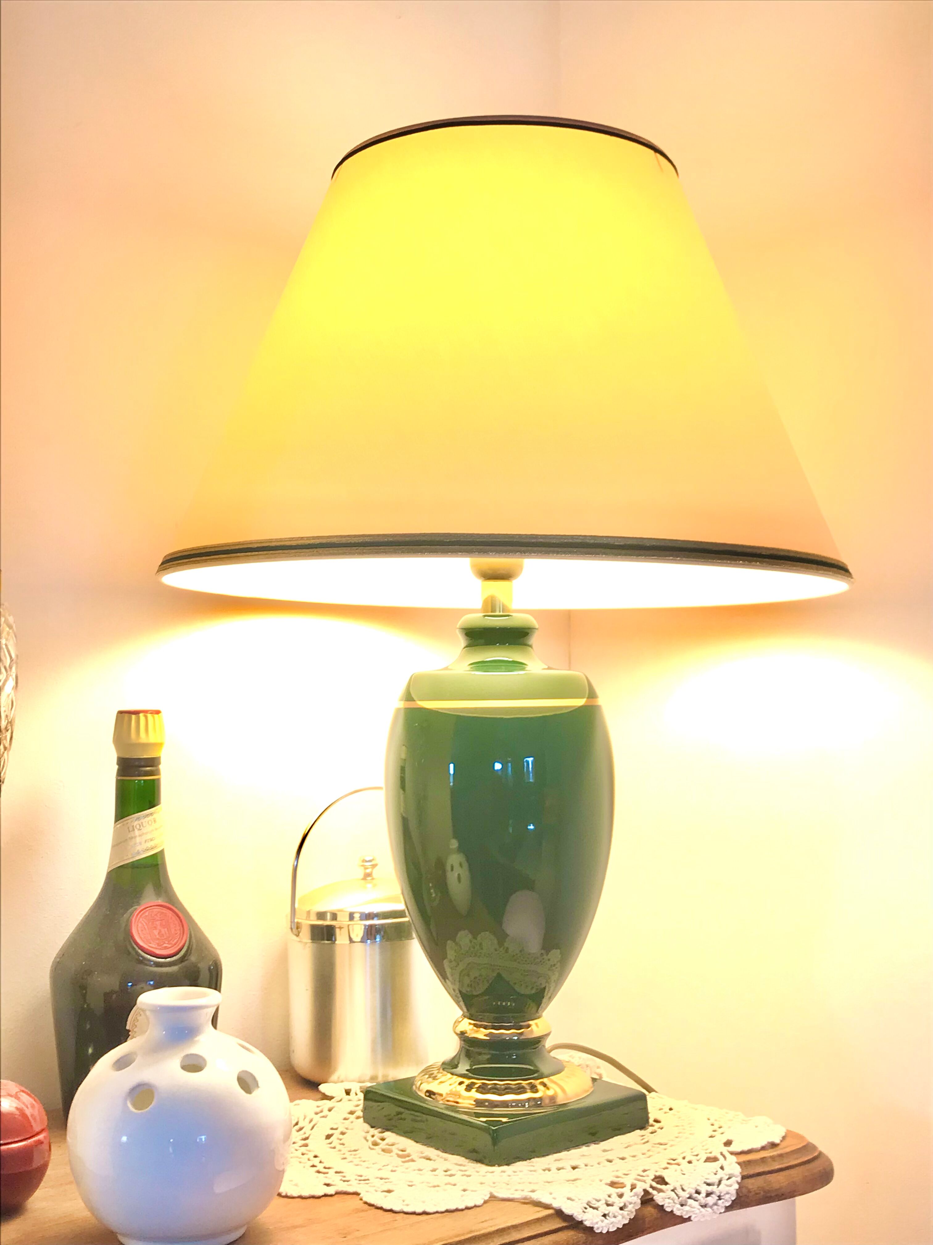 Lampe année 70 céramique signature Louis Drimmer