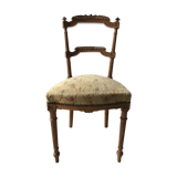 Carved wood-lined chair