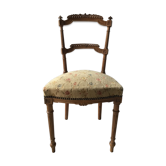 Carved wood-lined chair
