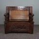 Entrance bench and decorated wooden table valve bench