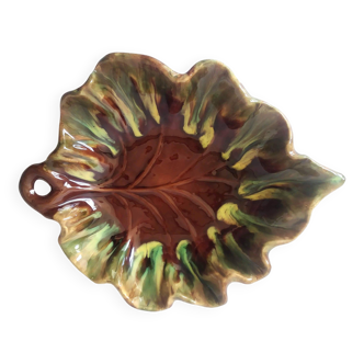 Vallauris Vintage 70 ceramic leaf