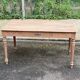19th-century Louis XVI solid oak farmhouse table, 140cm.