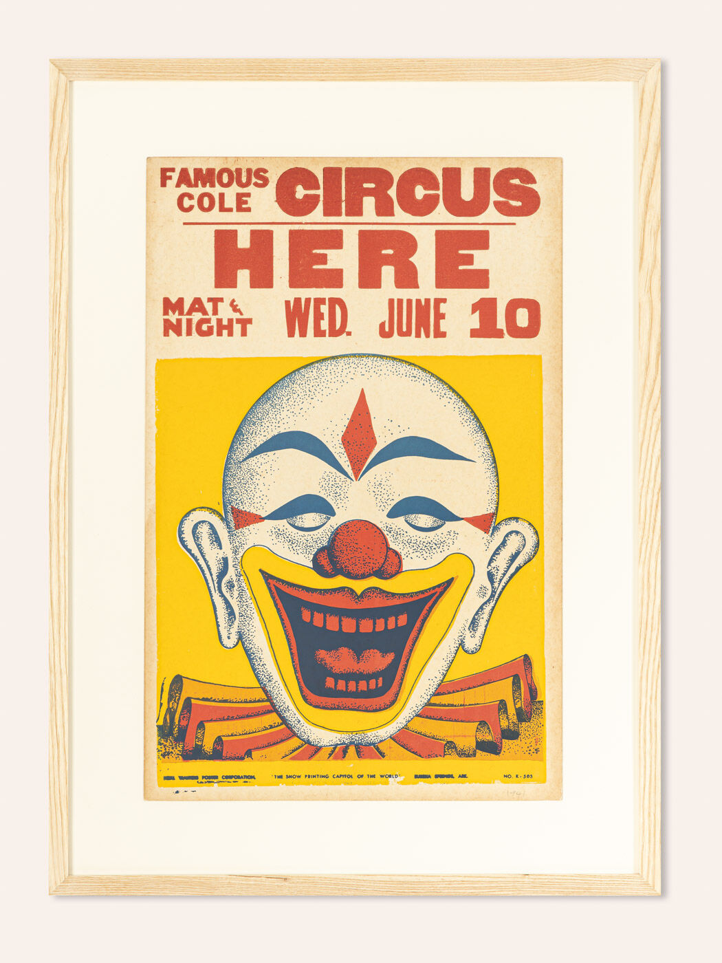 1940s circus poster