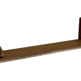 Vintage oak wall shelf book shelf 1970s wood minimalist design