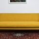 Scandinavian style yellow boucle folding sofa, 1960s