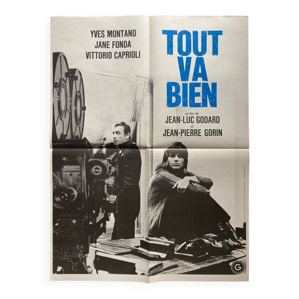 Affiche cinéma Tout va bien 1972 Selency
