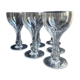 5 hollow foot champagne glasses – bayel cristallerie royale de champagne