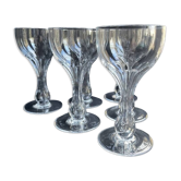 5 verres à champagne pied creux – bayel cristallerie royale de champagne