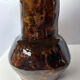 Mid-century ceramic lamp with wicker cap