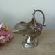 Sugar bowl Zinc alloy silver plated, sugar pot table decoration