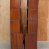 Antique pair of legal bookcases by William Baker Co in hardwood, satin and walnut.