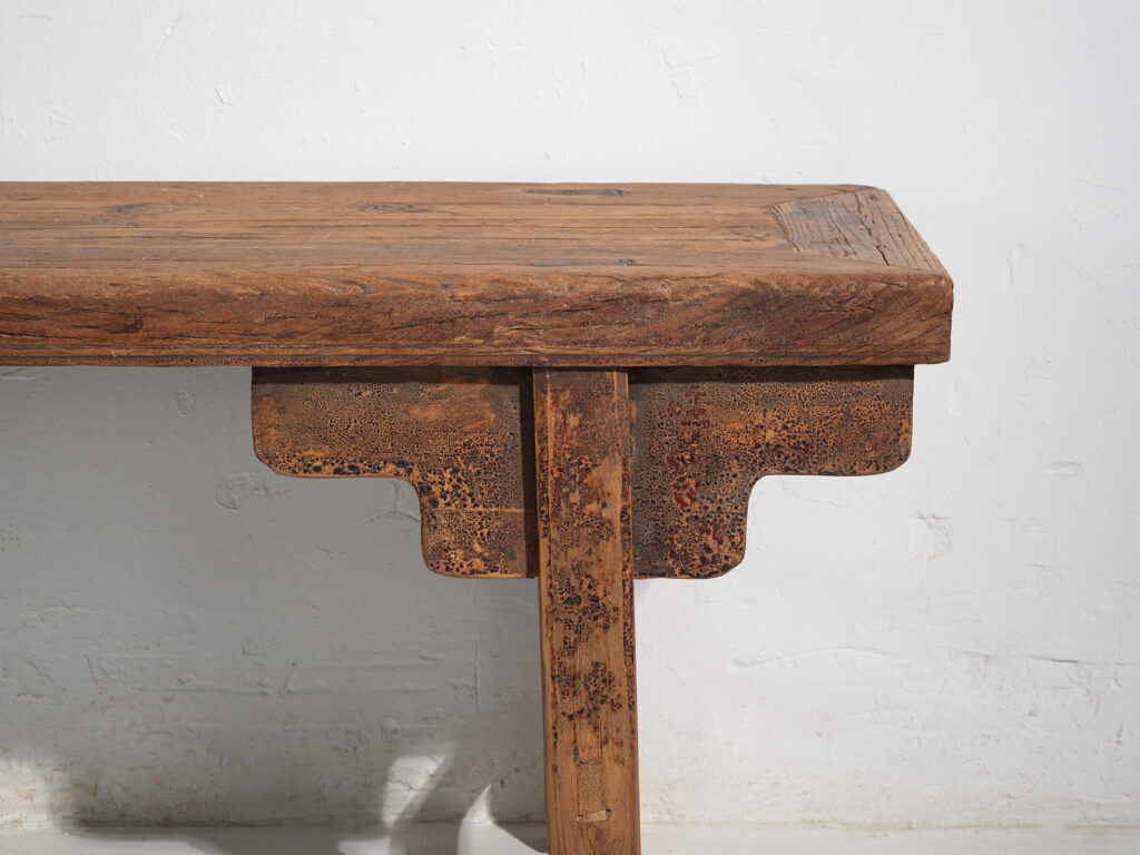 Banc ancien en bois d’orme – Chine, vers 1930