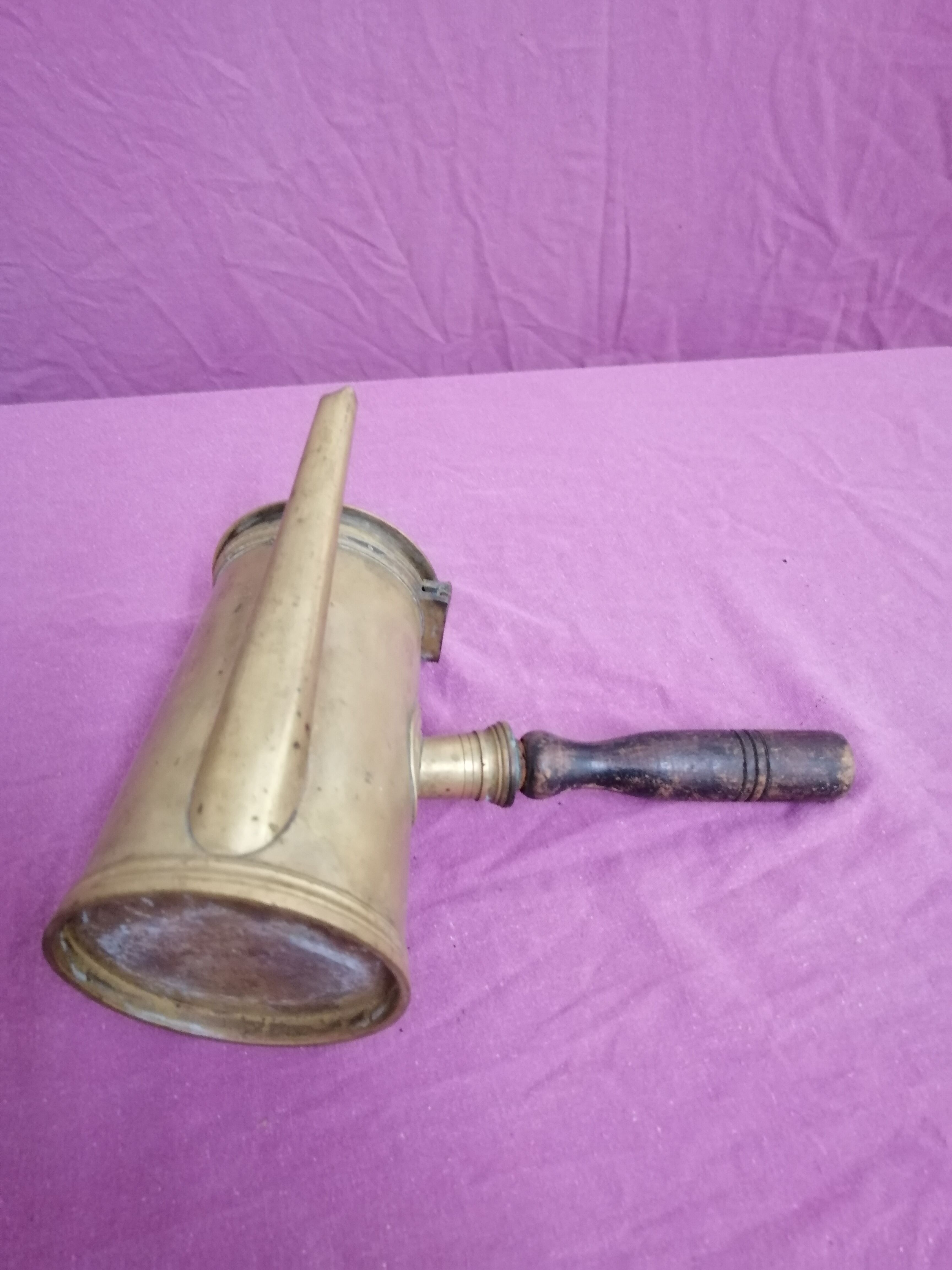 Vintage brass chocolatiere 1900