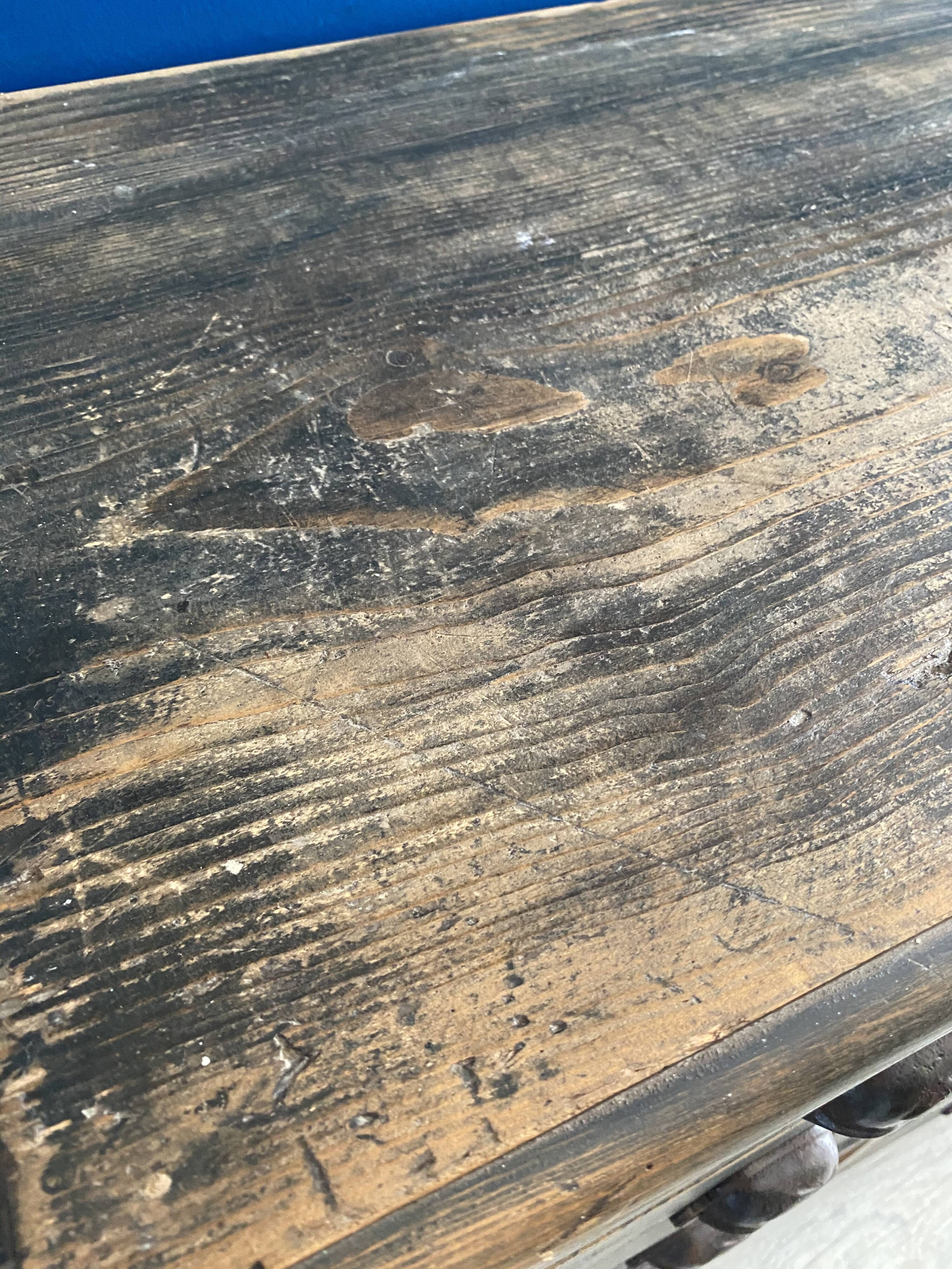 Old patinated craft furniture