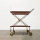 Mid-Century Teak and Metal Folding Bar by Silva Denmark, 1960s