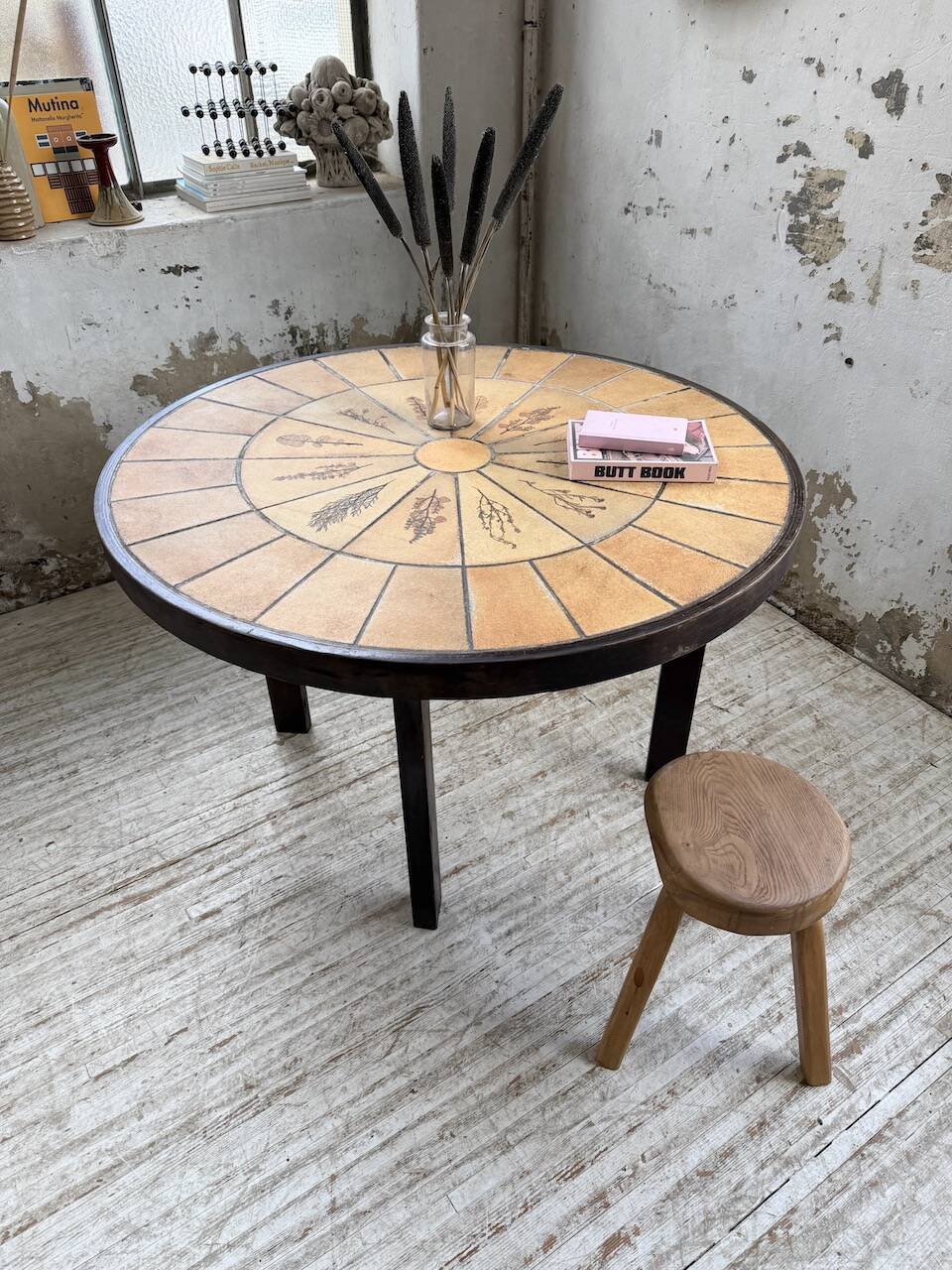Herbier Capron ceramic dining table