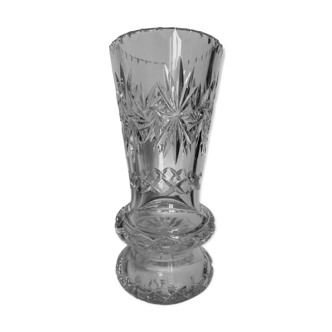 Vase cristal taillé ancien