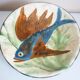 Ceramic plate of art, glazed terracotta, signed Puigdemont, 60s